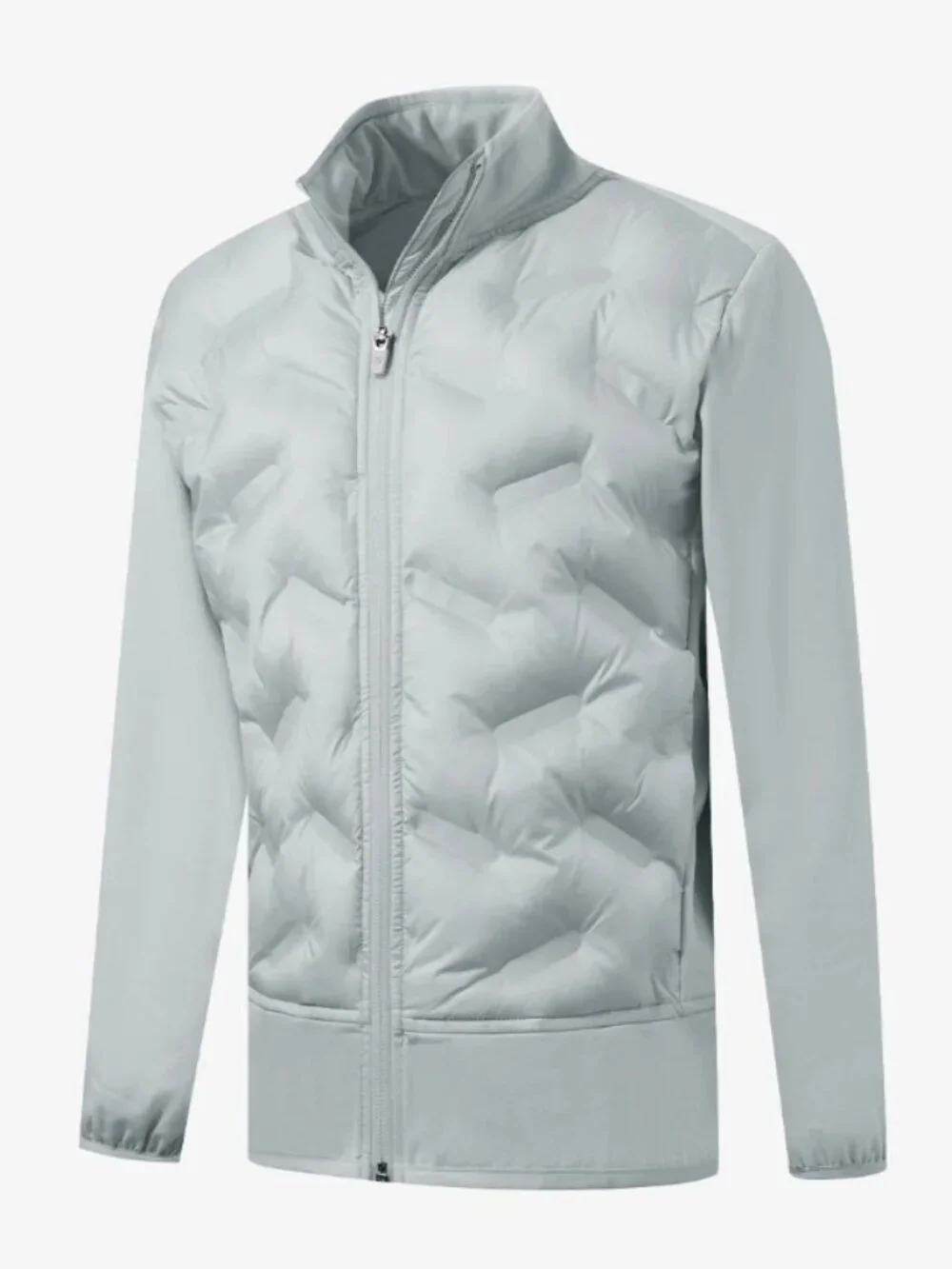 NWT New MAELREG Boys Windproof Puffer Jacket In Light Grey Size 8